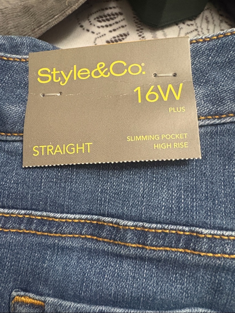 Straight leg high rise jeans 16w two pairs